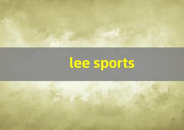 lee sports